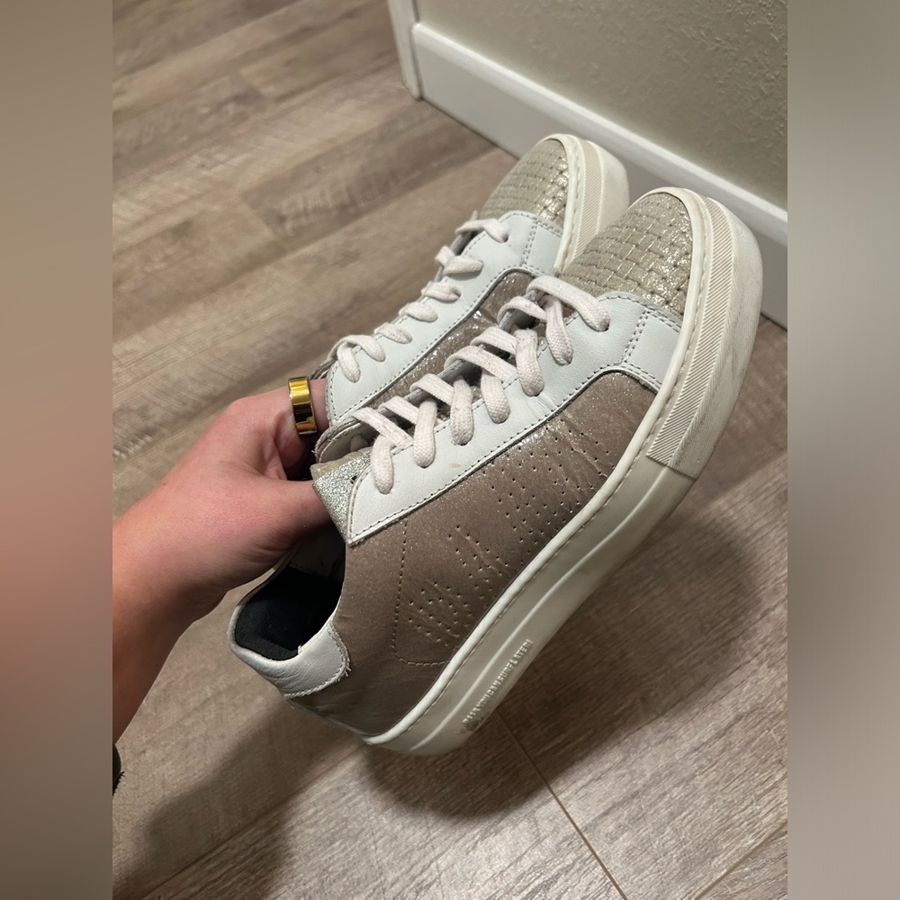 P448 Thea grey sparkle sneaker size 38 women